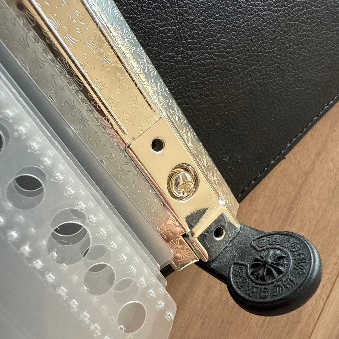 【再値下げ】稀少Chrome Hearts エンボスバインダー ブラック