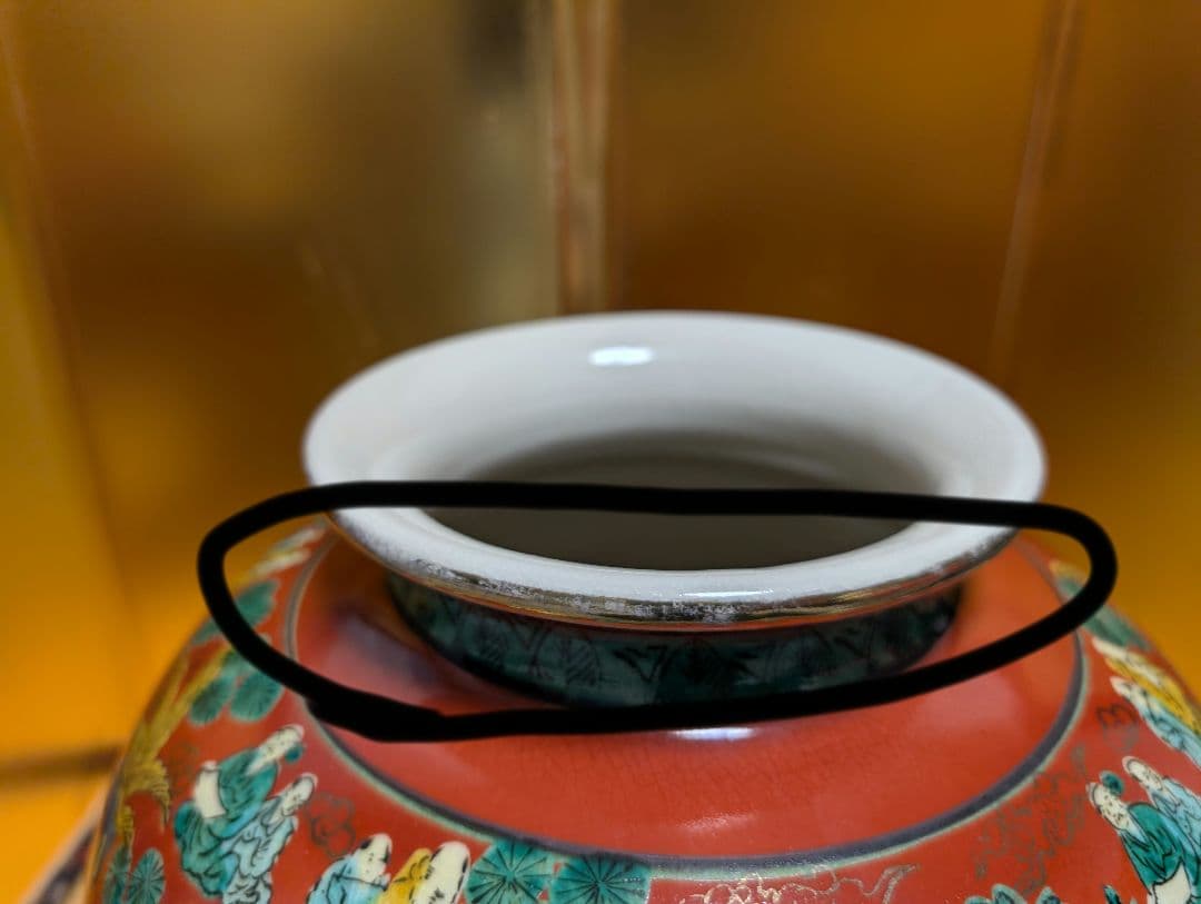 九谷焼　大型花瓶　壺　木米