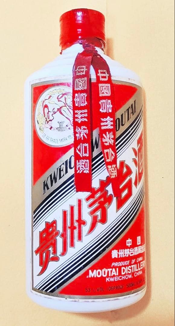 81年代MOUTAI中国酒茅台酒貴州マオタイ500mlアルコール53度天女ラベル
