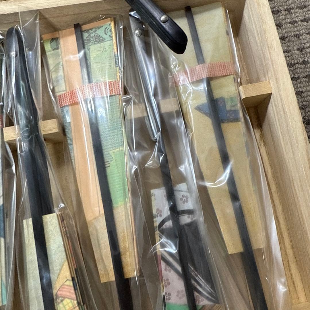 【 源氏物語飾り扇 】フランクリン画廊 解説書付き 20本 源氏物語 扇