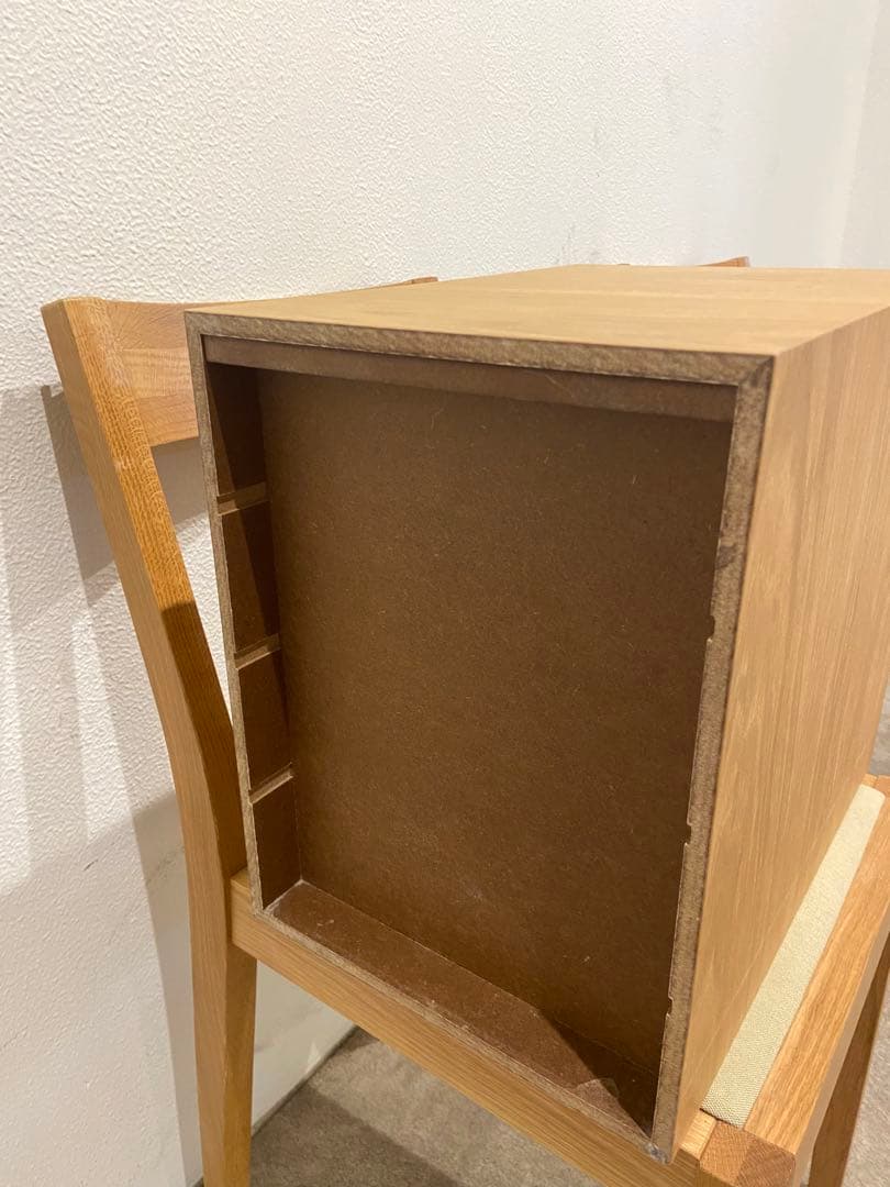 ☘️送料込⭐️超美品⭐️廃盤希少⭐️無印良品⭐️木製収納ケース⭐️引出式 4段 オーク材