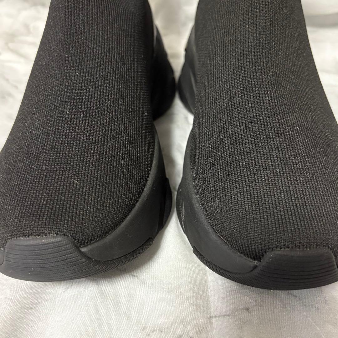 ＋diana ニットソックススニーカーブーツ ショートブーツ 黒 24.5