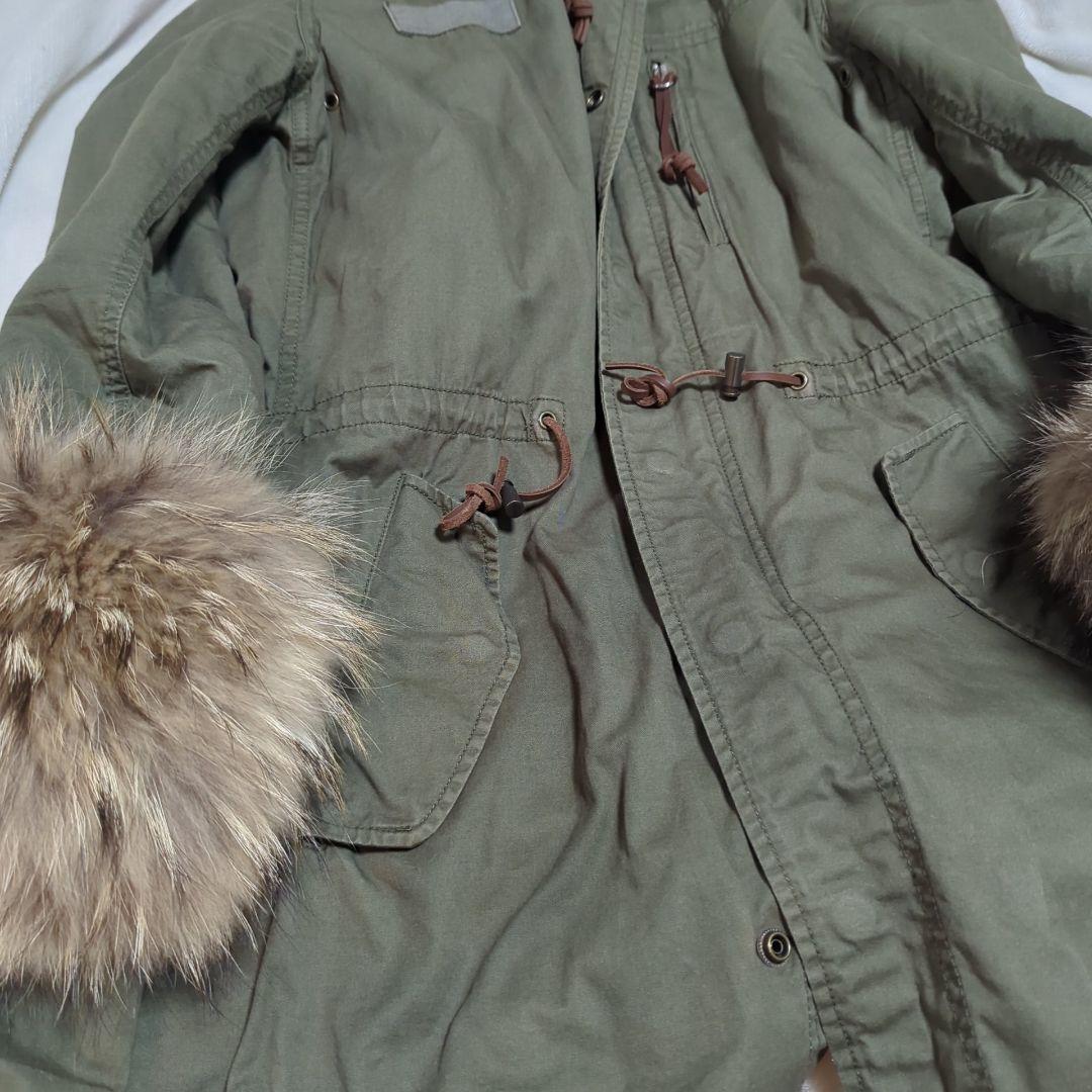 curohse様！！panaji goa ラクーンファー ボリュームモッズコート