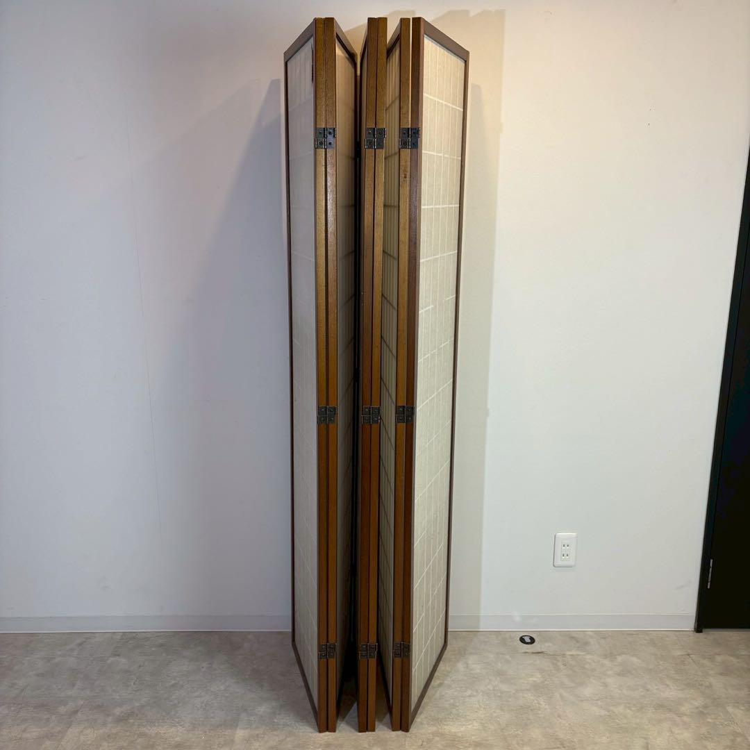 障子スクリーン ハイタイプ 6曲　パーテーション　間仕切り　和家具