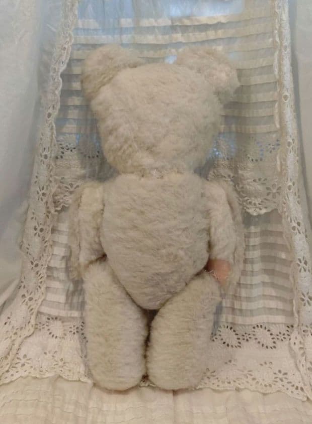 ビンテージ ホワイトベア 30cm