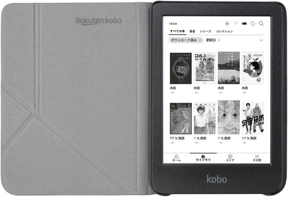 【新品】Kobo Clara BW Eink 本体 スリープカバー付き(黒)