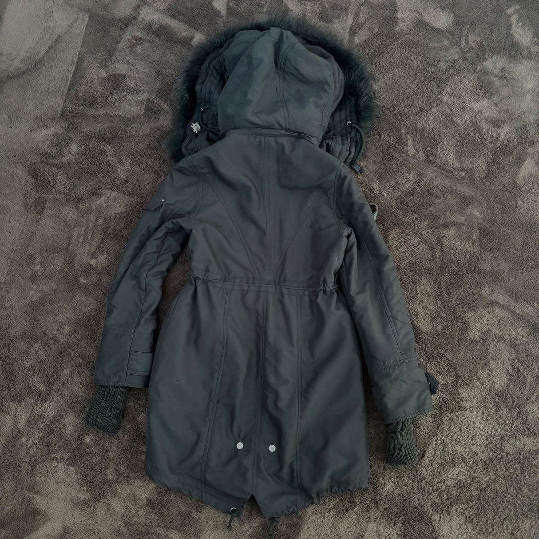 リアルファー付きモッズコート ミリタリー 平成ギャル y2k グランジ