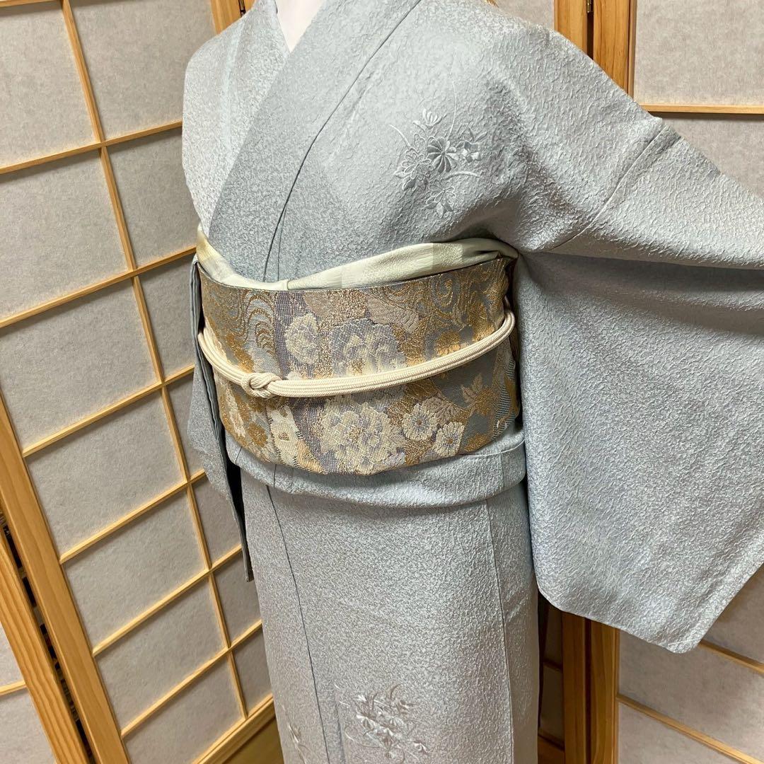 ちぃちゃん様［5484］訪問着 美品 中国三大刺繍 汕頭刺繍 スワトウ正絹着物袷