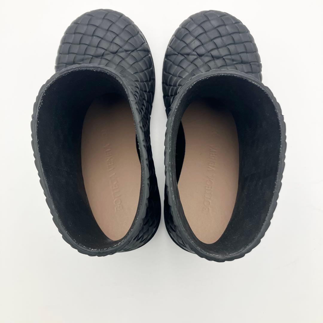 良品 ボッテガ ファイヤーマン ブーツ イントレチャート ラバー 36