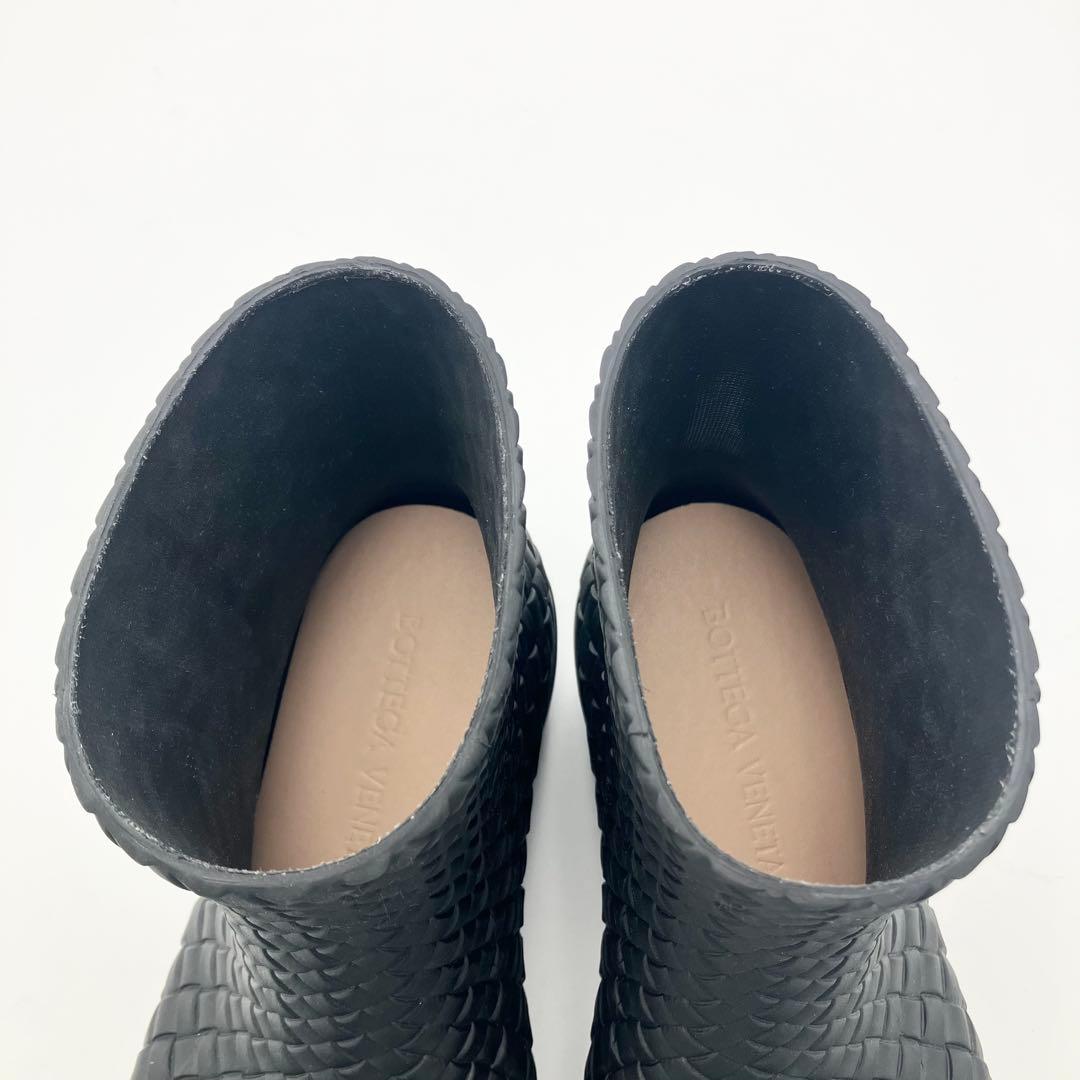 良品 ボッテガ ファイヤーマン ブーツ イントレチャート ラバー 36