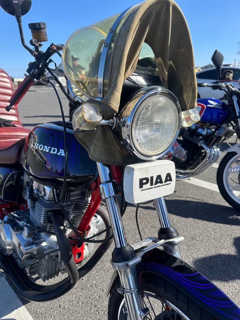 当時物シビエスーパーオスカー凹みレンズ付きヘッドライトASSYマーシャル