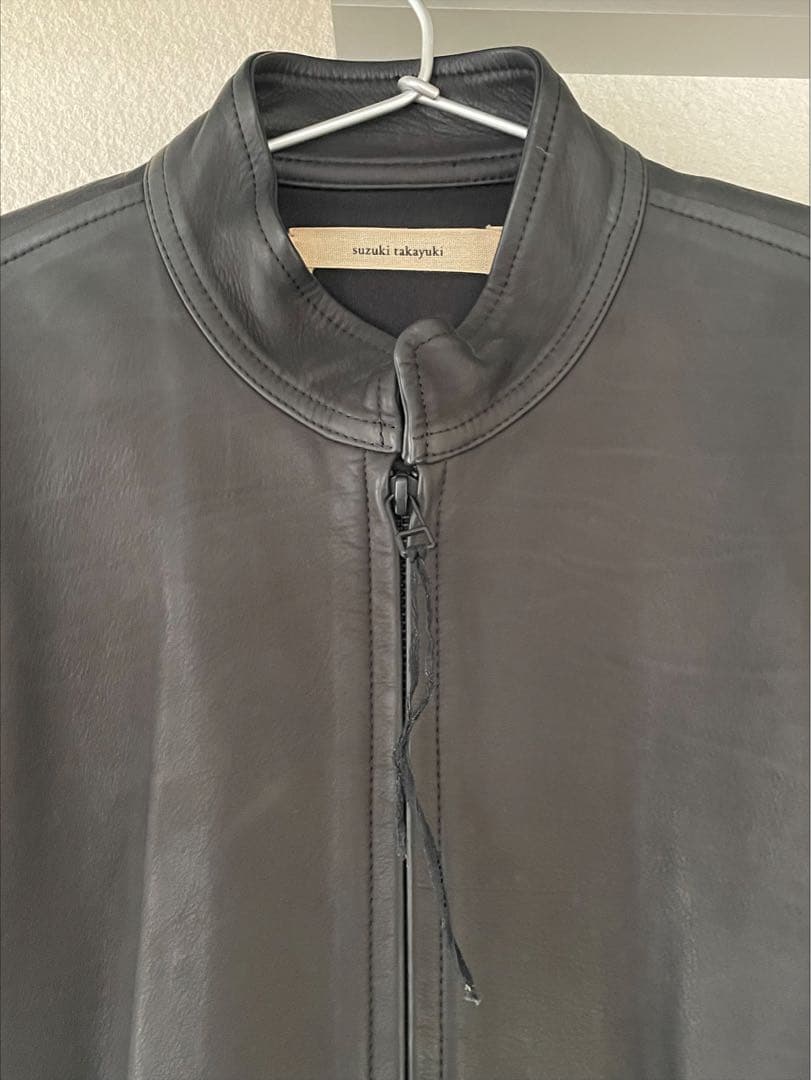 suzuki takayuki レザージャケット　黒革