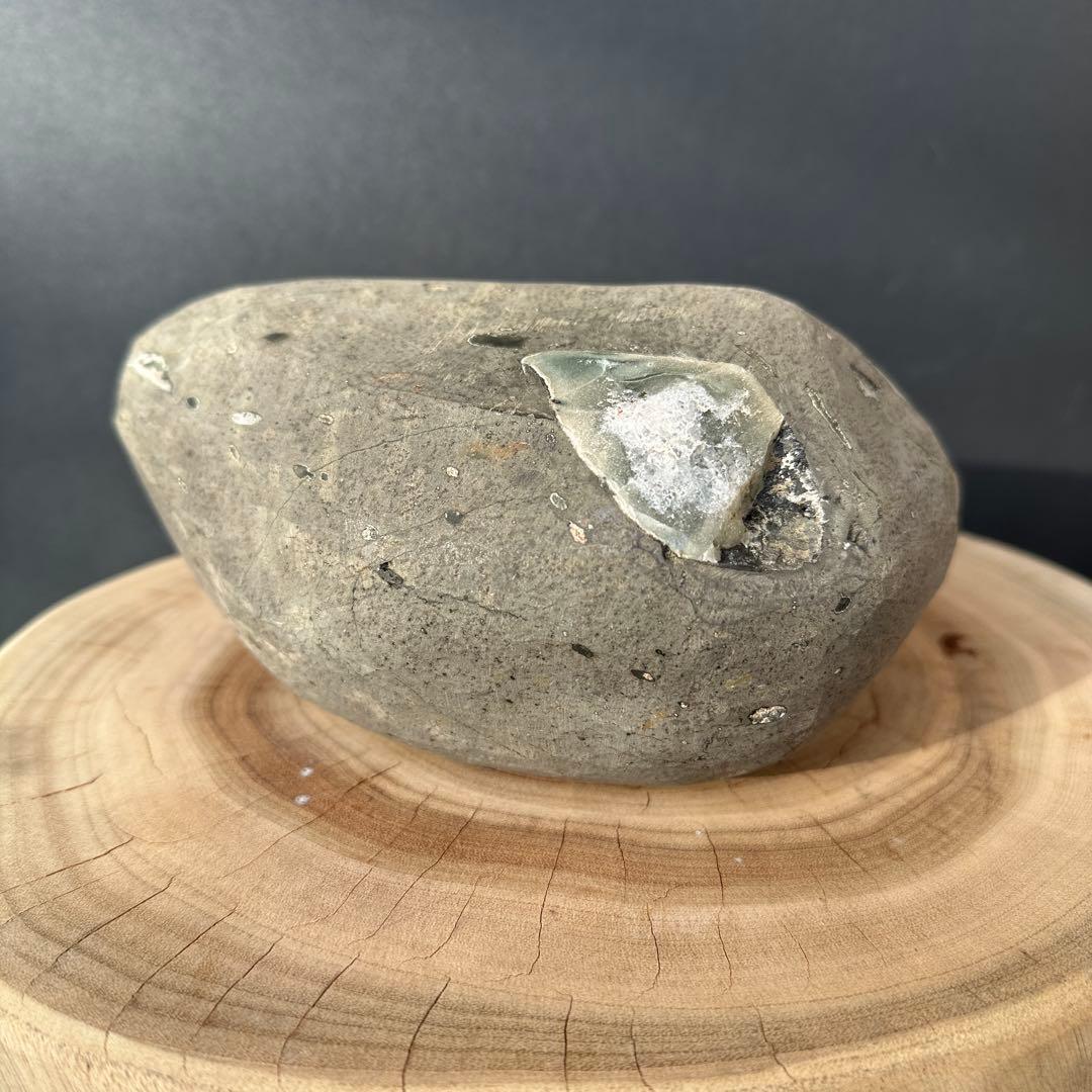 ウルグアイ産❣️天然石 シュガーグリーンアメジストのドーム　置物G.148