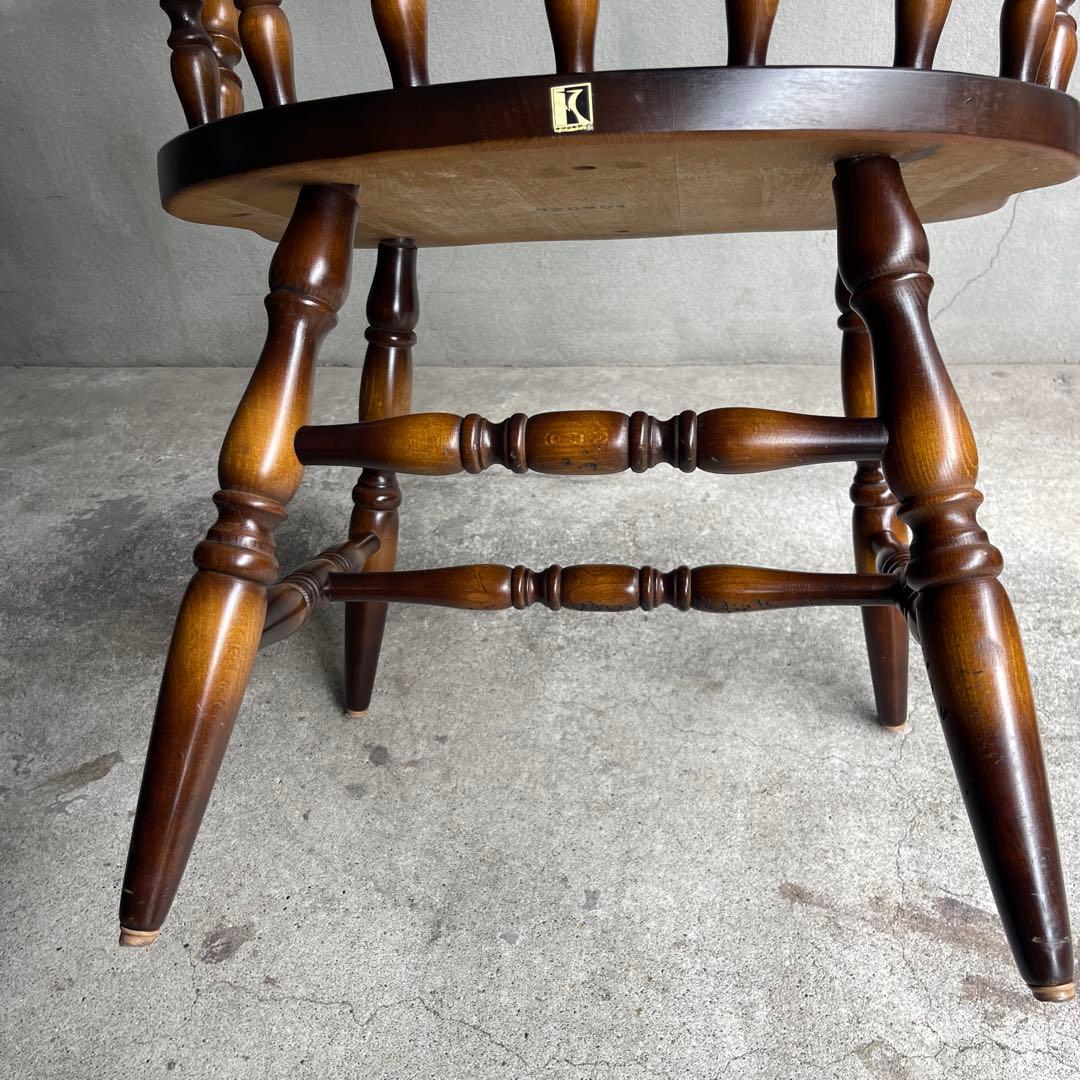 飛騨産業　キツツキマーク　ウィンザーアームチェア　キャプテンチェア