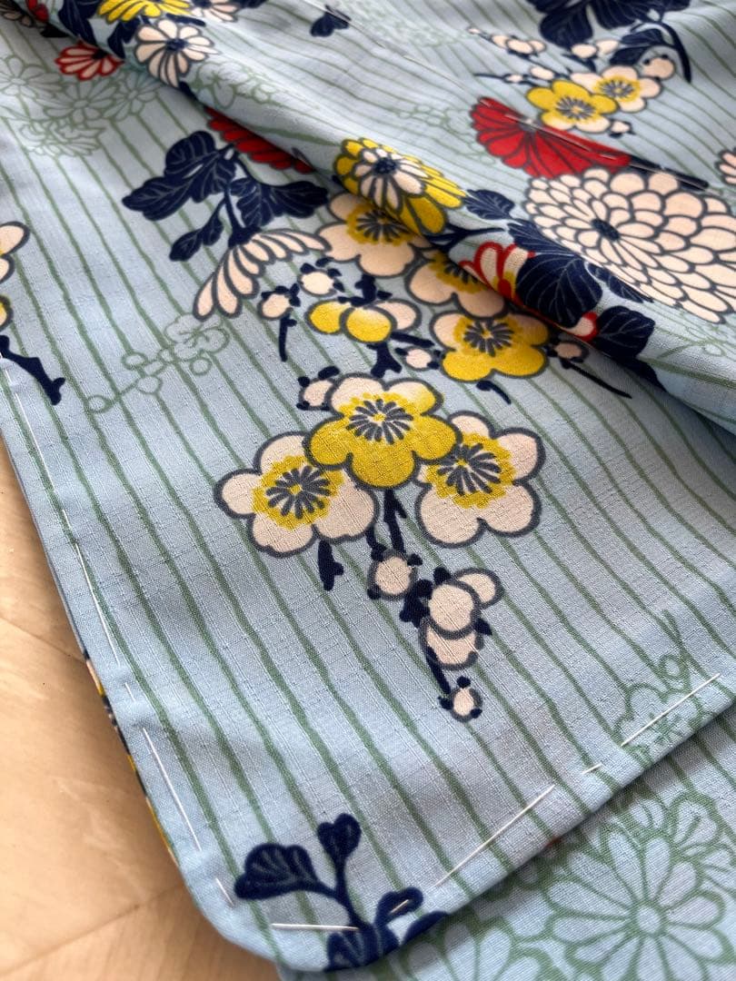 【新品・試着のみ】ふりふ浴衣「パパゲーノ」・兵児帯(中古)セット