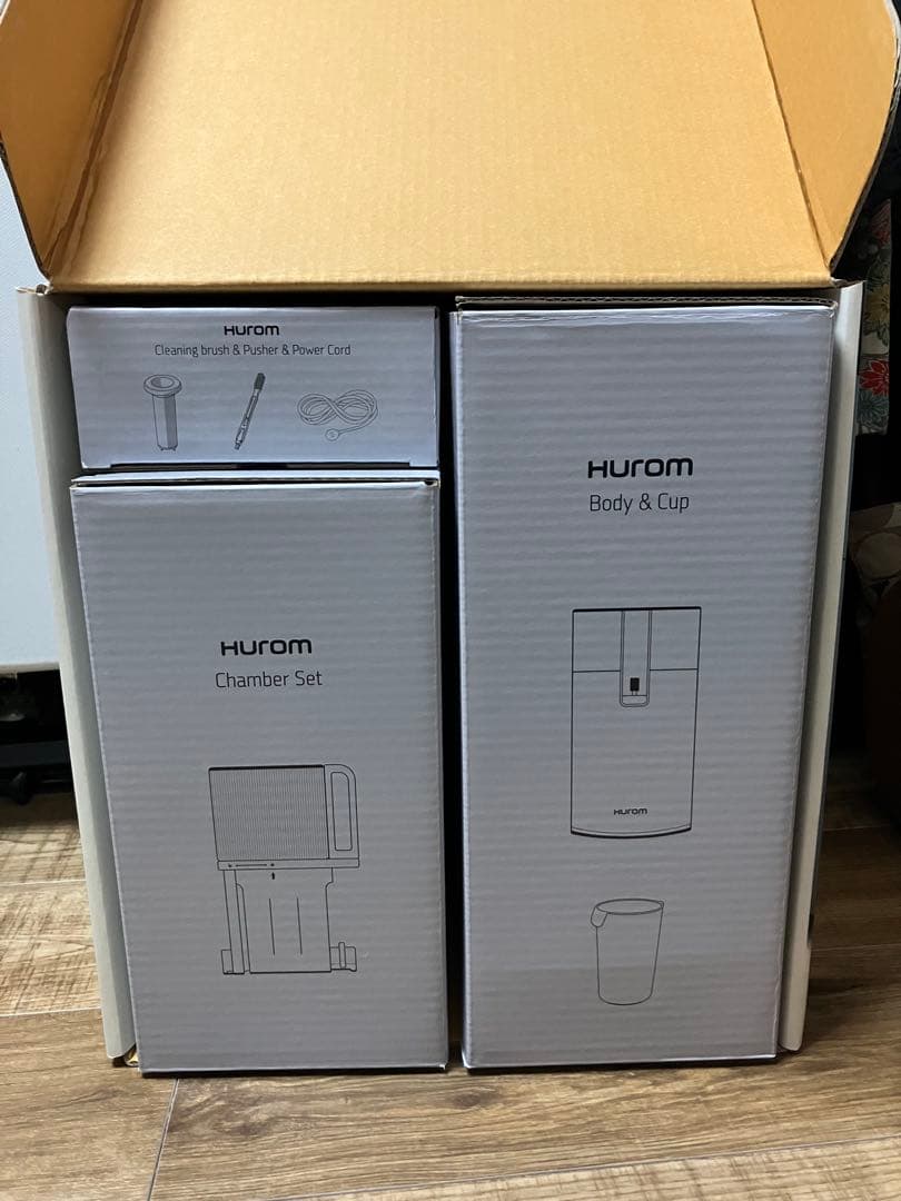 【値下げ】HUROM H400 スロージューサー ワームホワイト