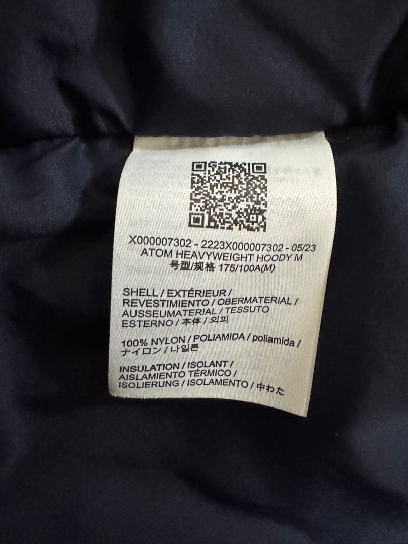 ARC'TERYX Atom heavyweight hoody M ネイビー