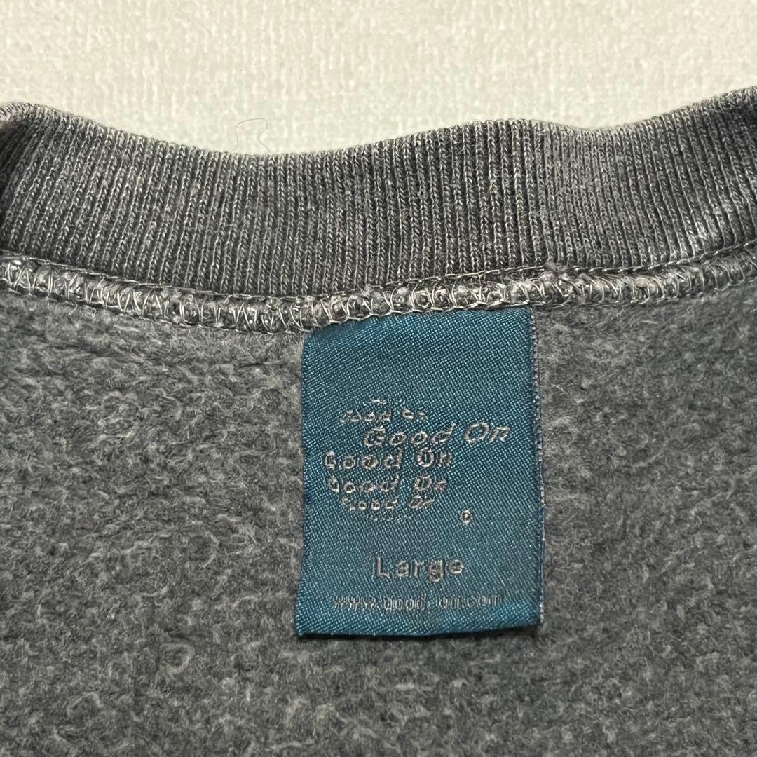 GOOD ON グッドオン スウェット L 後染め ブラック 黒 日本製