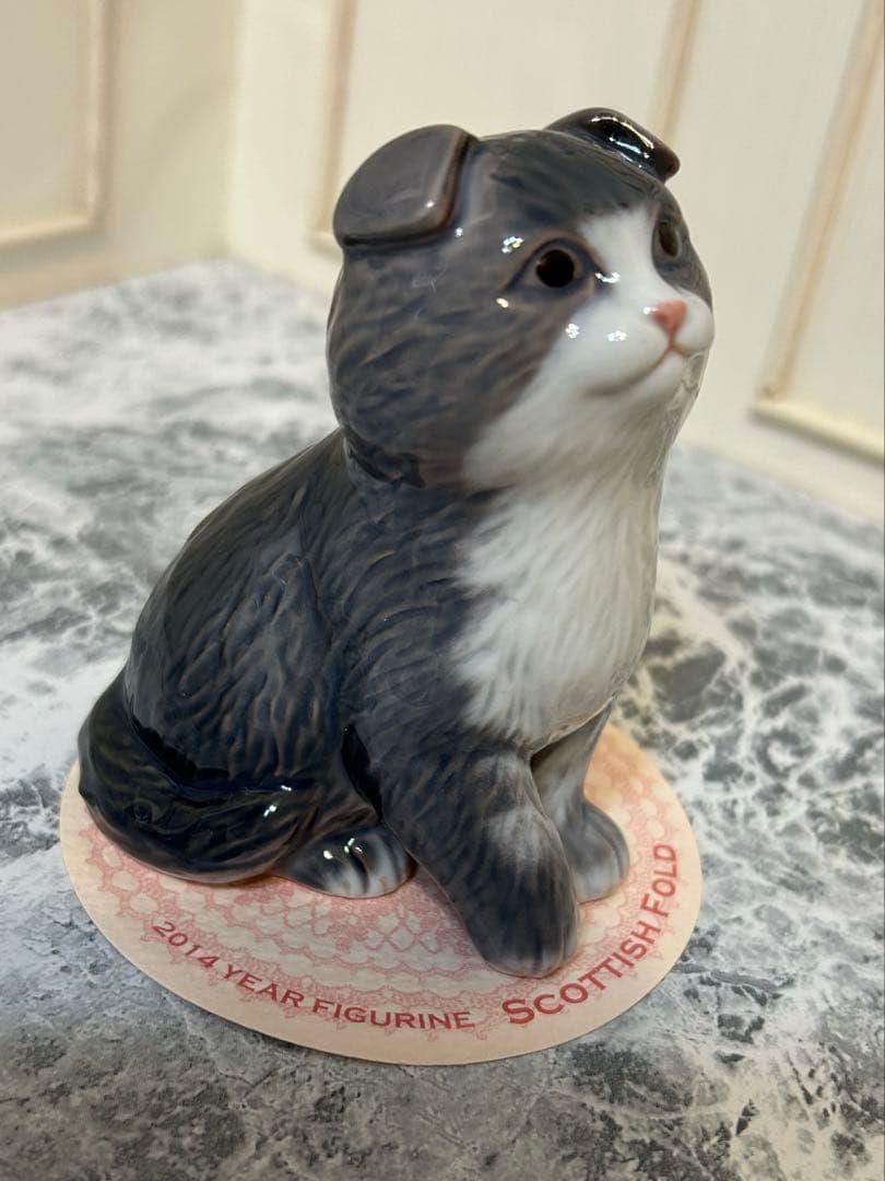 ロイヤルコペンハーゲンイヤーフィギュリン2014スコティッシュフォールド