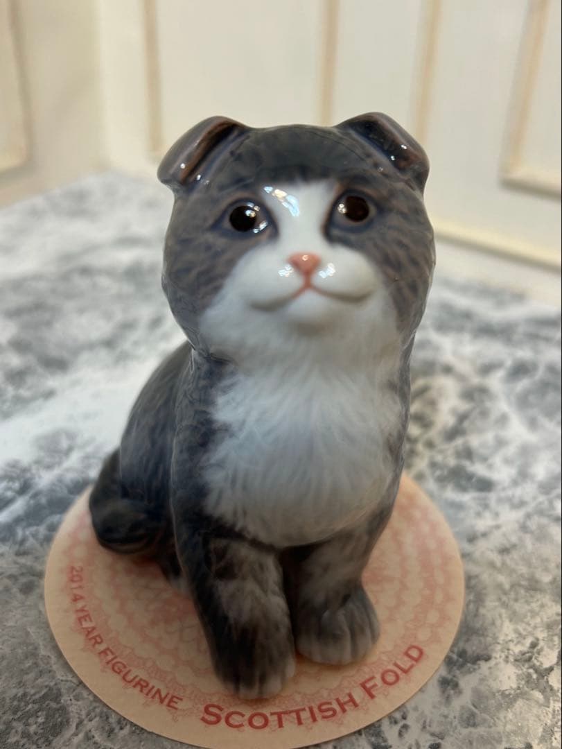 ロイヤルコペンハーゲンイヤーフィギュリン2014スコティッシュフォールド