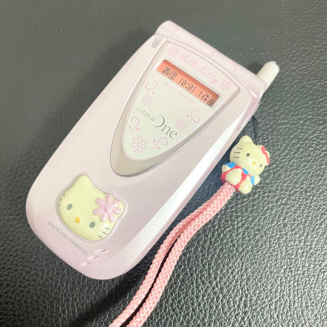 【レア・希少】キティーちゃん 携帯電話 ガラケー モックアップ 店頭用展示品