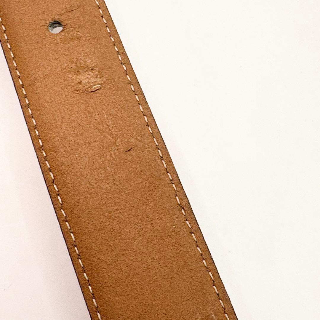 CELINE サークルロゴ ベルト レザー ヴィンテージ