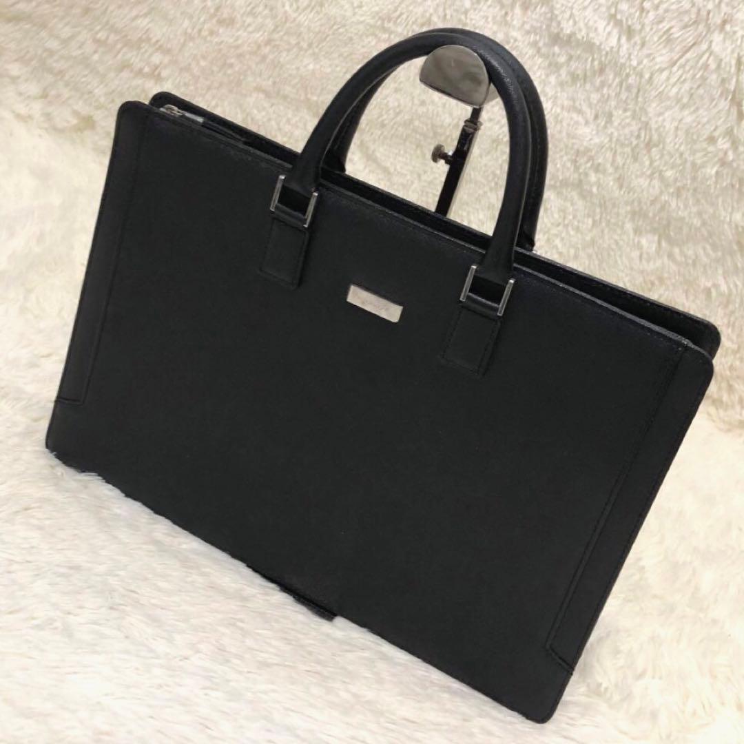 未使用✨バーバリー レザー　ビジネスバッグ ブリーフケース ブラック