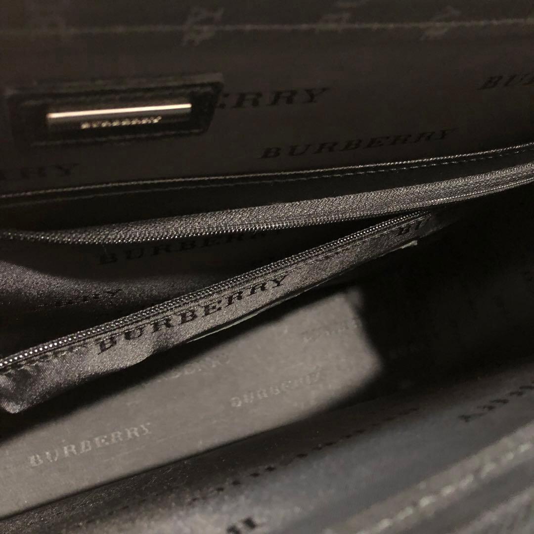 未使用✨バーバリー レザー　ビジネスバッグ ブリーフケース ブラック