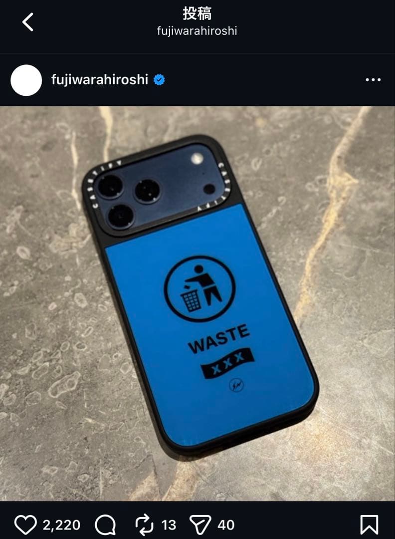 iPhoneアクセサリー XXX fragment CASETiFY iPhone17pro max