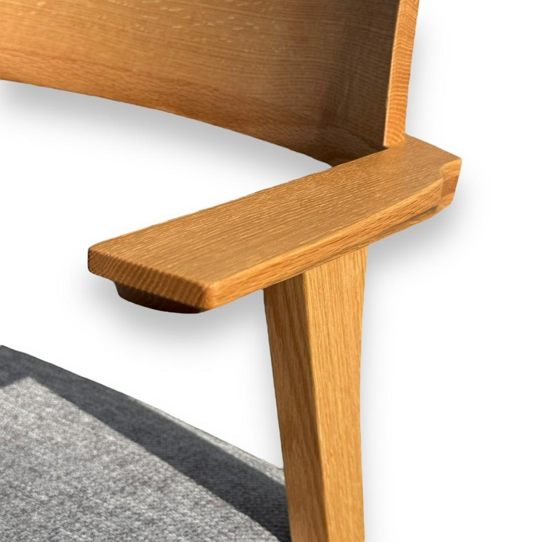 極美品 柏木工 エレス キャプテンチェア ダイニングチェア オーク 無垢材