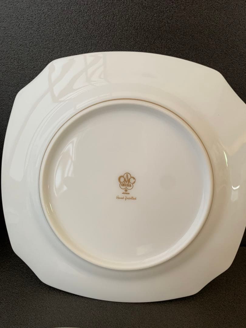 大倉陶園　枝垂桜　手描き　C&S ケーキ皿　トリオ2セット¥451,000の品