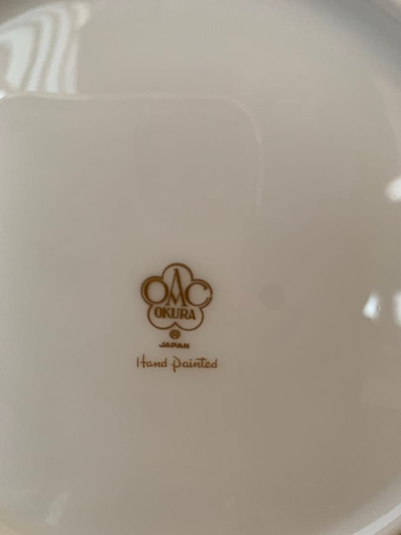 大倉陶園　枝垂桜　手描き　C&S ケーキ皿　トリオ2セット¥451,000の品