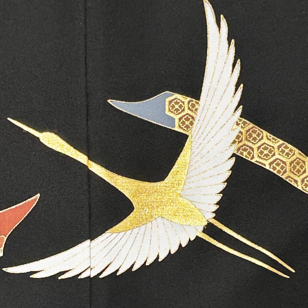 【654】友禅•金箔•金駒刺繍 黒留袖