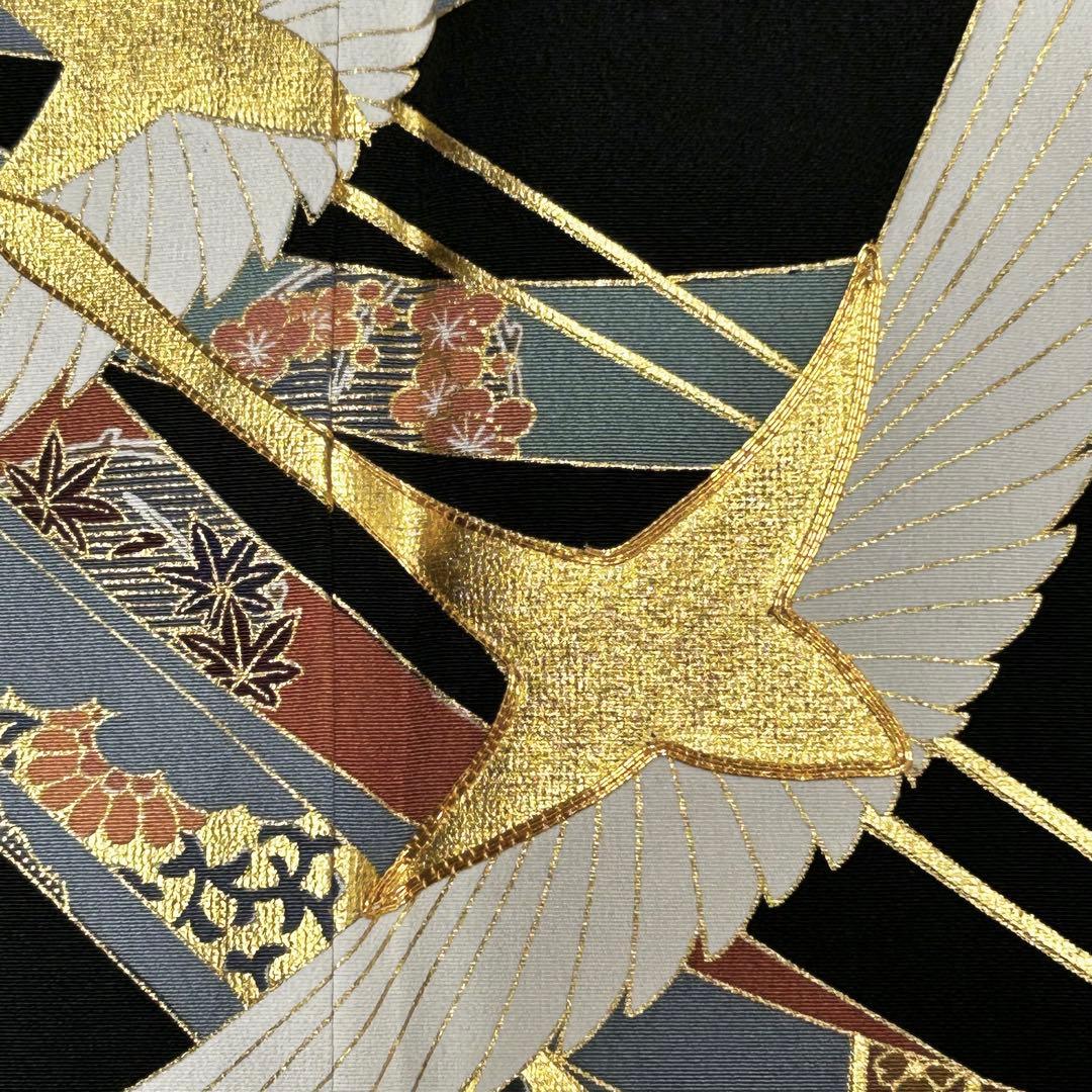 【654】友禅•金箔•金駒刺繍 黒留袖