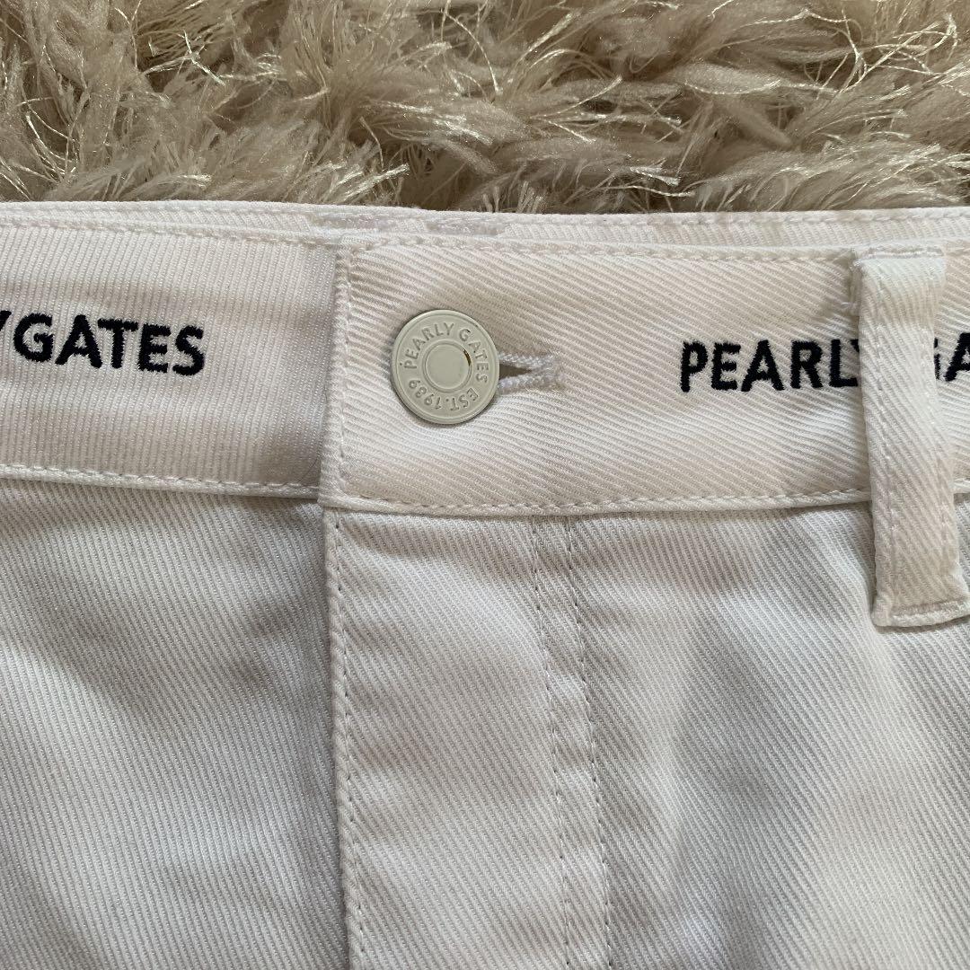一度のみ着用★PEARLY GATES★ホワイト★ゴルフスカート★サイズ２