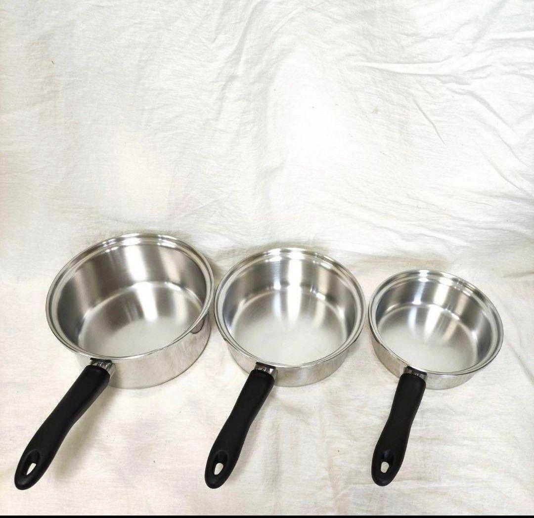 専用2024年製アムウェイ IH対応 大ソースパン 中ソースパン 小ソースパン↓