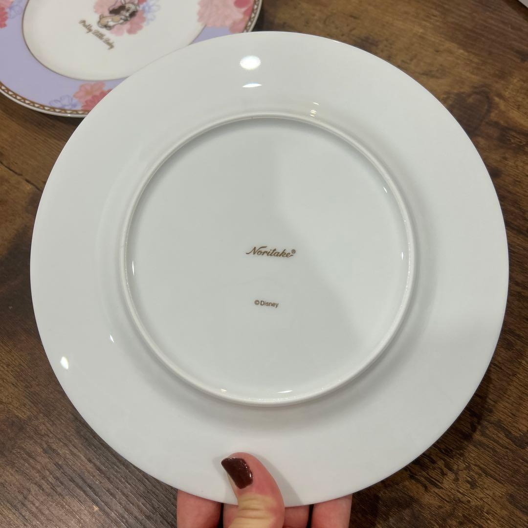 Noritake (ノリタケ) ディズニーストア　Lady プレート２枚セット