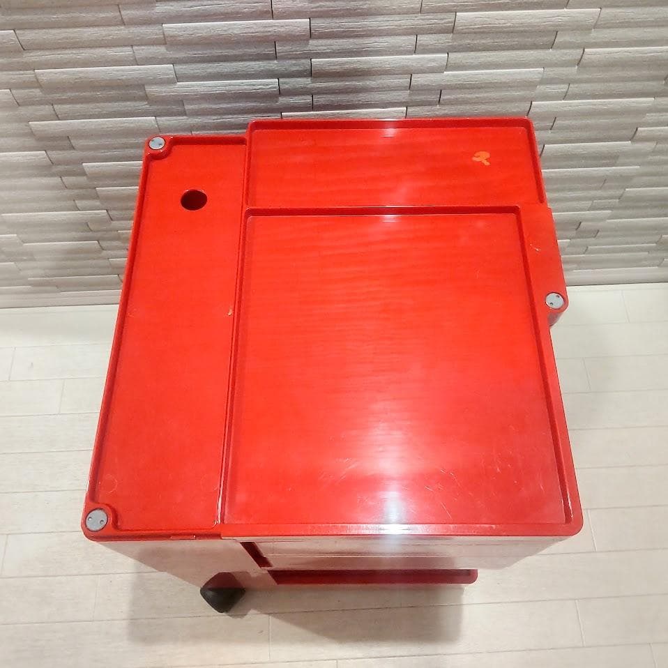 B-LINE Joe Colombo ボビーワゴン 2段 レッド