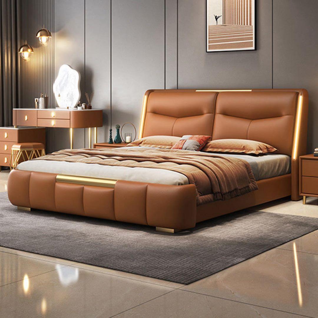 ラグジュアリーモダンベッド クイーンサイズ