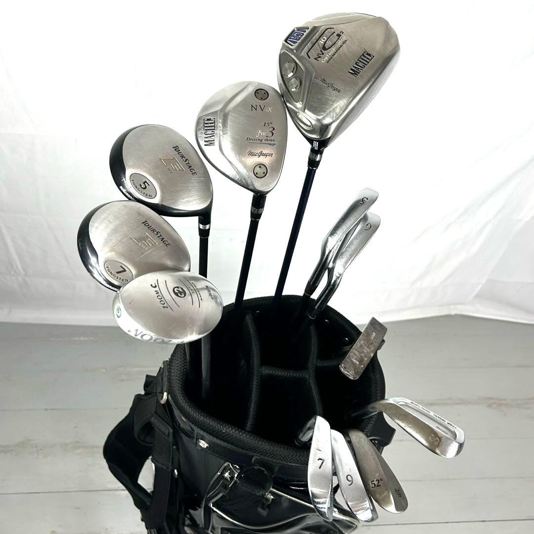 本格派 メンズゴルフクラブ 12本 フルセット ゴルフセット ツアステ お試し品