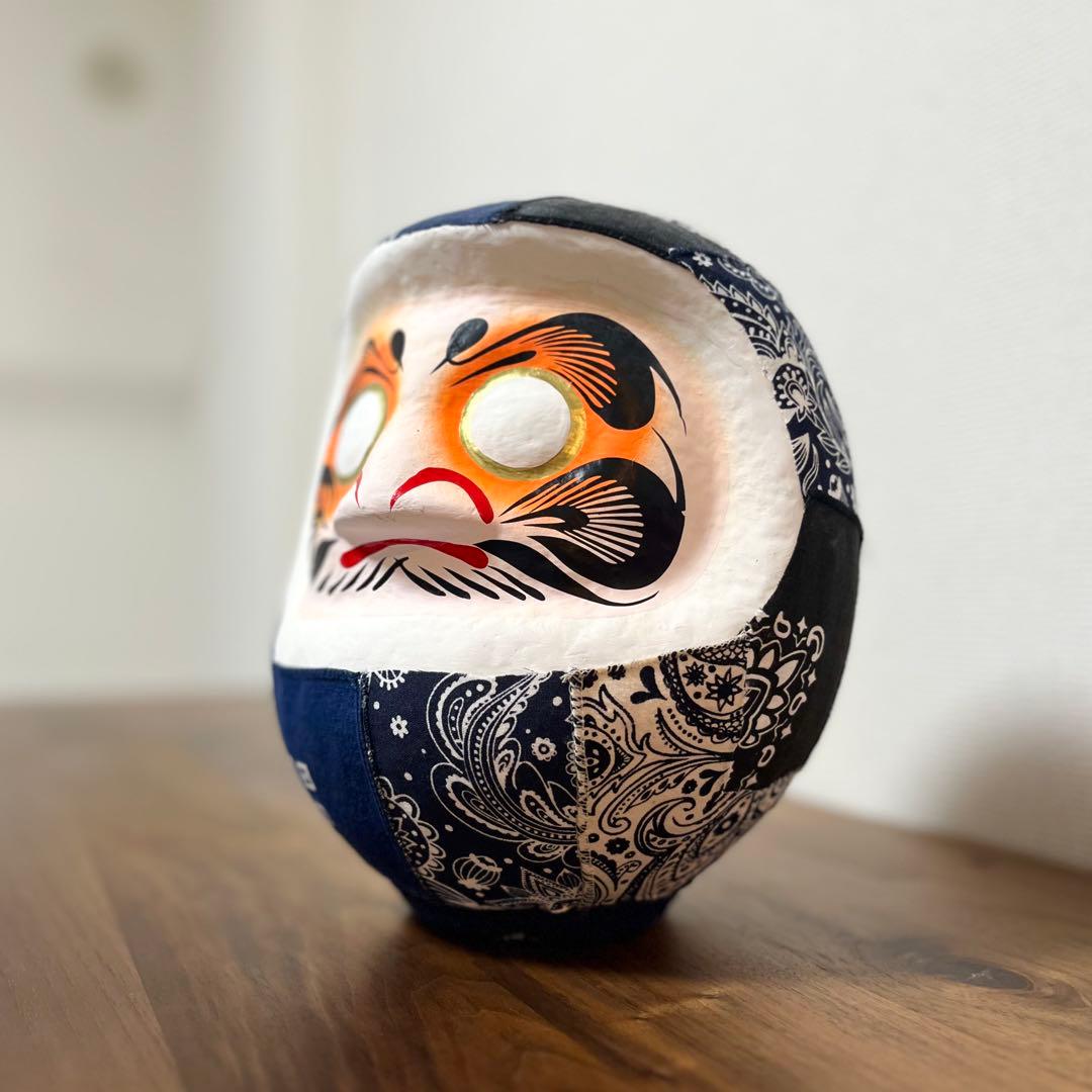 《 開運アート達磨 ペイズリー 》インテリア雑貨 達磨 daruma 縁起物