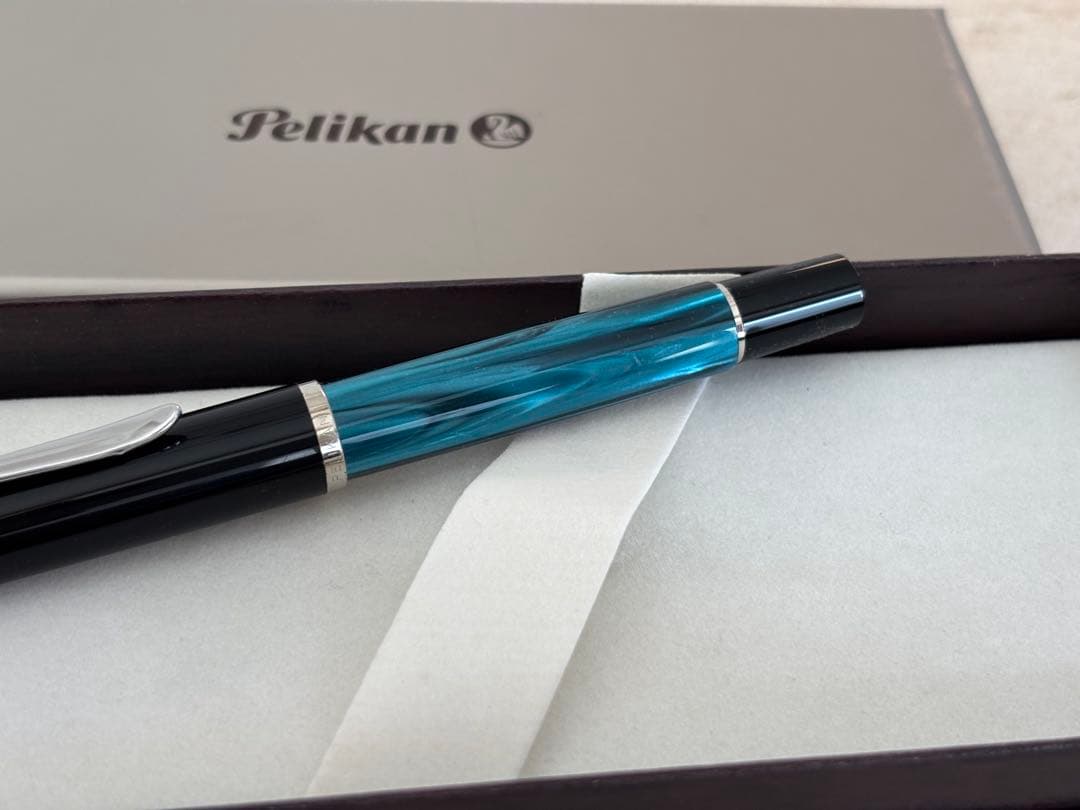 Pelikanペリカン万年筆 M205 ペトロマーブル ペン先M(保証書付)
