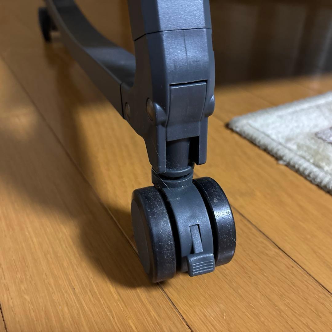 HZDMJ 折りたたみベビーベッド キャスター付 取説付 ブルー