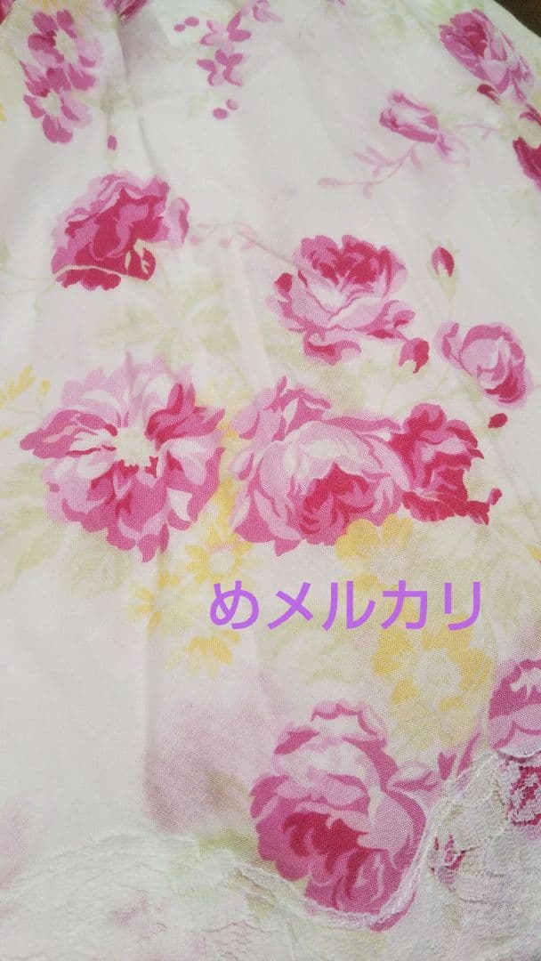 LIZ LISA リズリサ 花柄チュニック 花柄キャミソール タグ付 リボン①