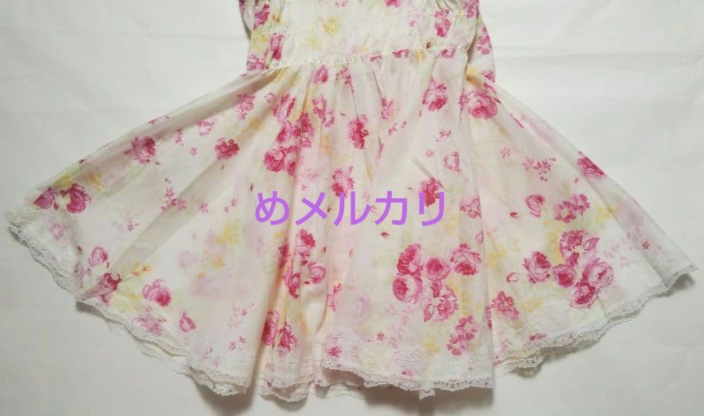 LIZ LISA リズリサ 花柄チュニック 花柄キャミソール タグ付 リボン①