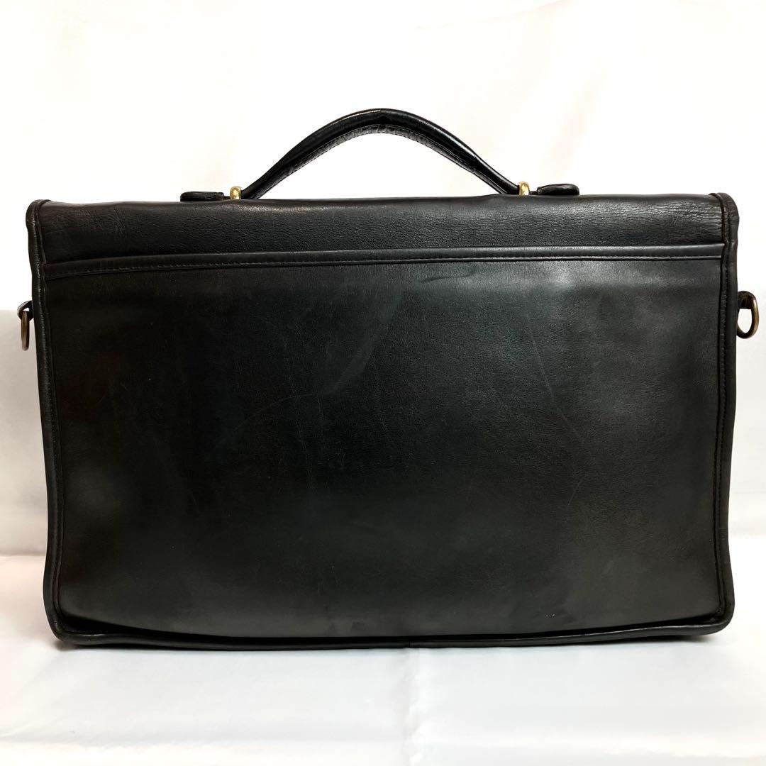オールドコーチ　ブリーフケース　ターンロック　2way A4 レザー　ブラック