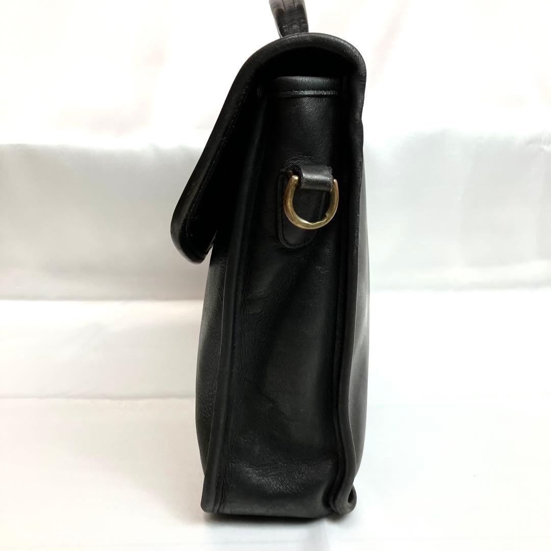 オールドコーチ　ブリーフケース　ターンロック　2way A4 レザー　ブラック