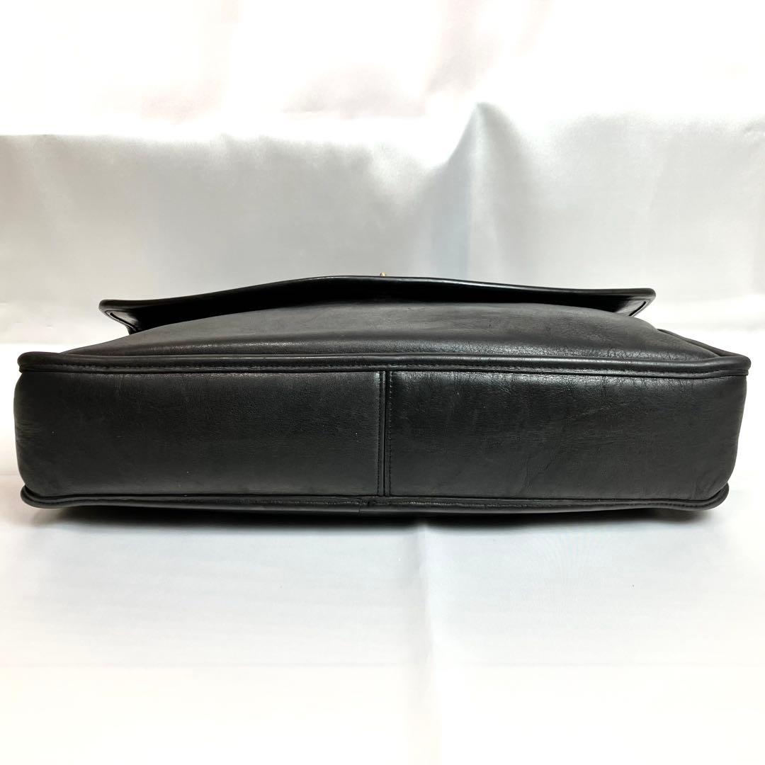 オールドコーチ　ブリーフケース　ターンロック　2way A4 レザー　ブラック