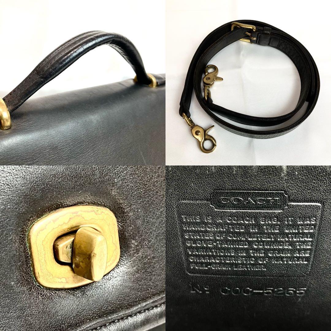 オールドコーチ　ブリーフケース　ターンロック　2way A4 レザー　ブラック