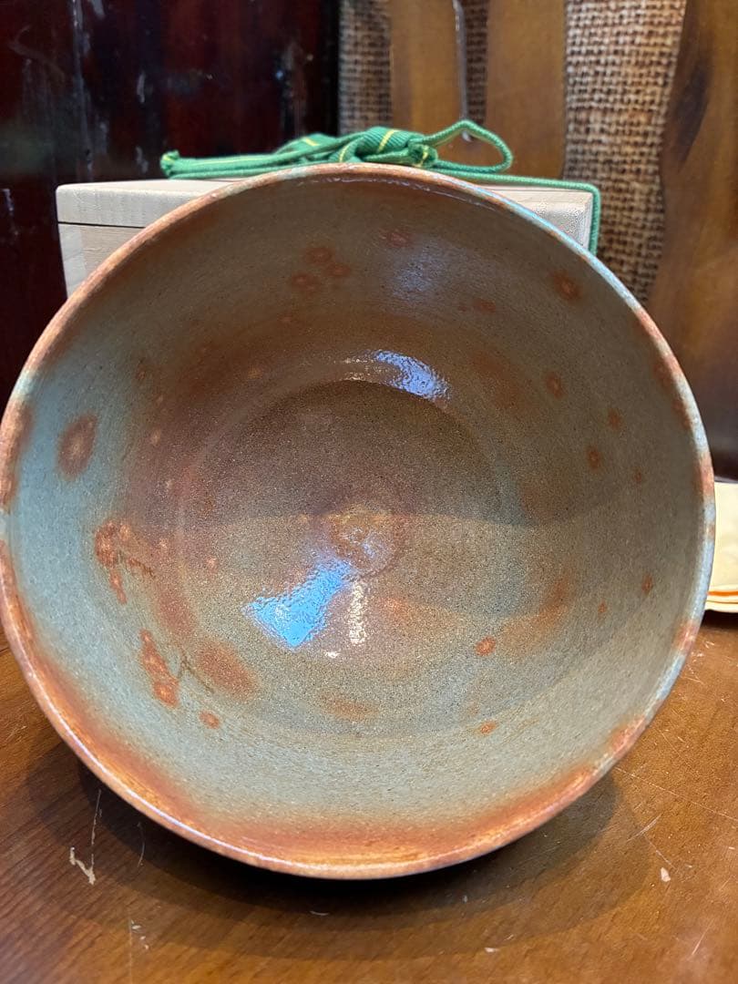 茶道具　御本茶碗　楽山窯　清水日呂志　傷無し　共箱